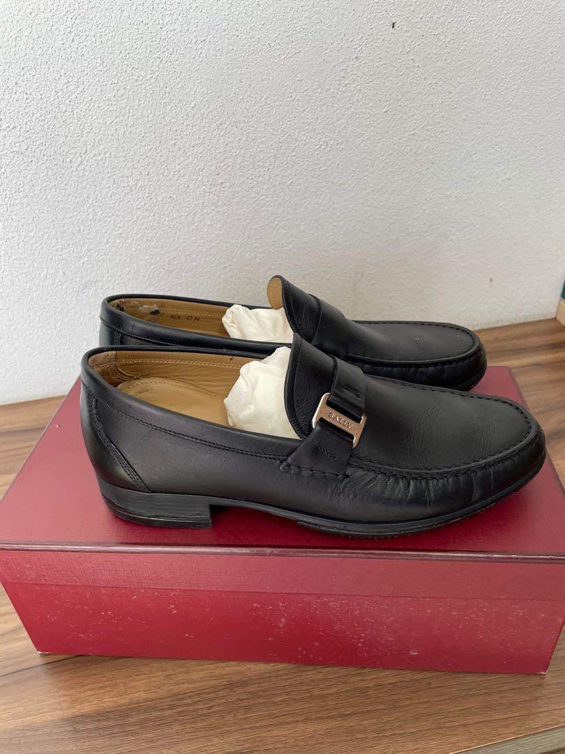 Bally black calf plain best sale