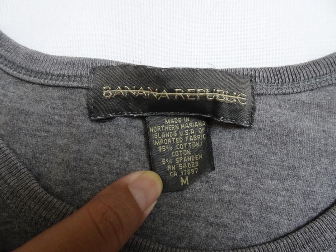 Banana Republic Original T-Shirt, Fesyen Pria, Pakaian ...