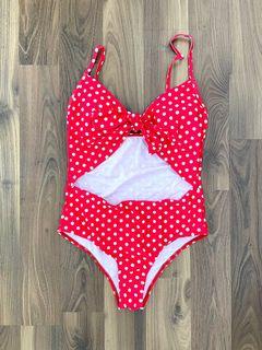 Bikini Baju Renang Polka Dot Merah
