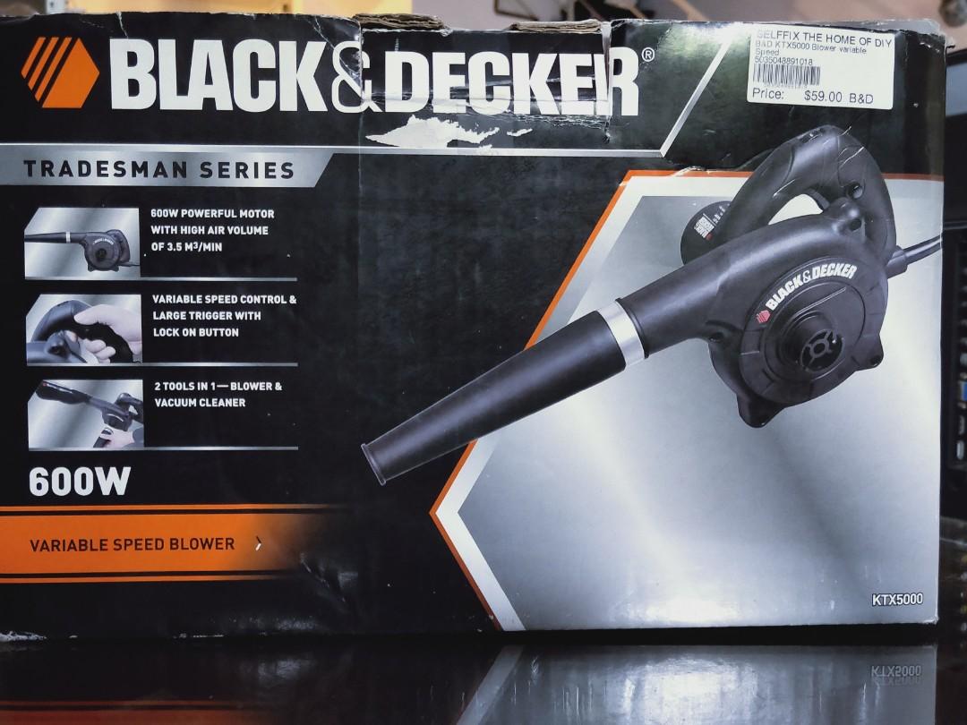 New) Black & Decker KTX5000 Electric Air Blower 600W Variable Speed 220V