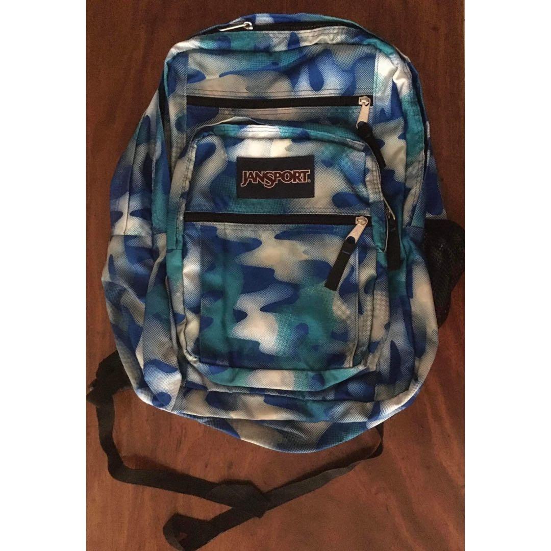 Blue JanSport TDN7 Big Student Backpack Women s Fashion Bags