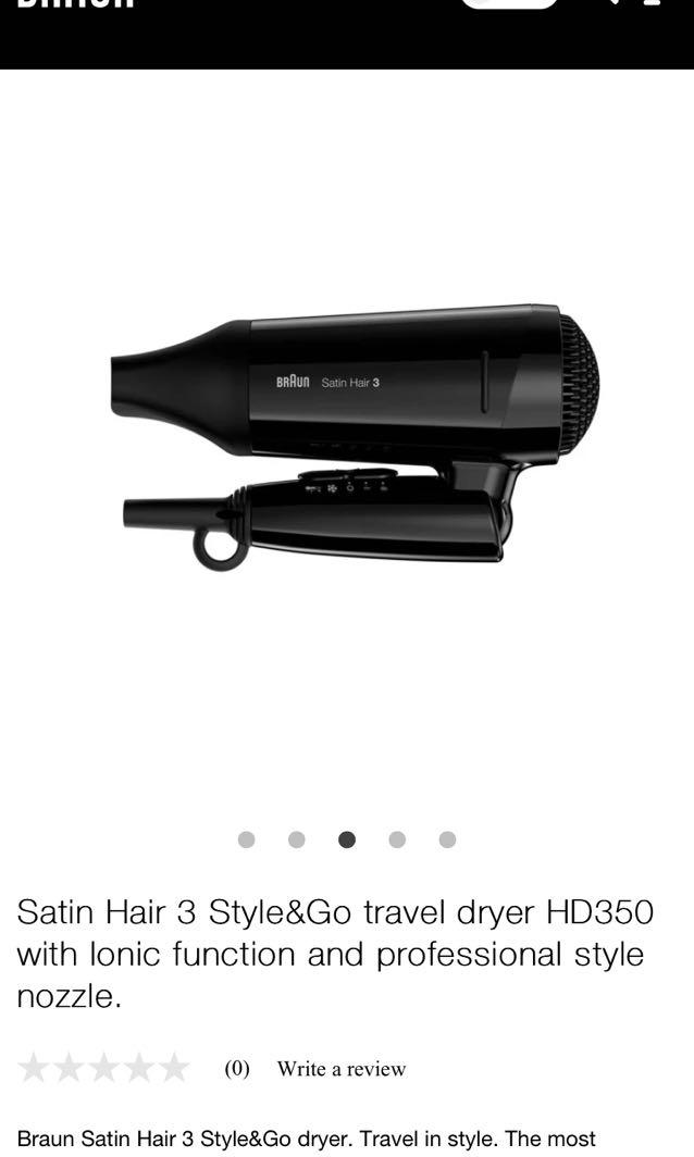 Braun Satin Hair 3 HD350 21 Beauty Personal Care Hair on Carousell