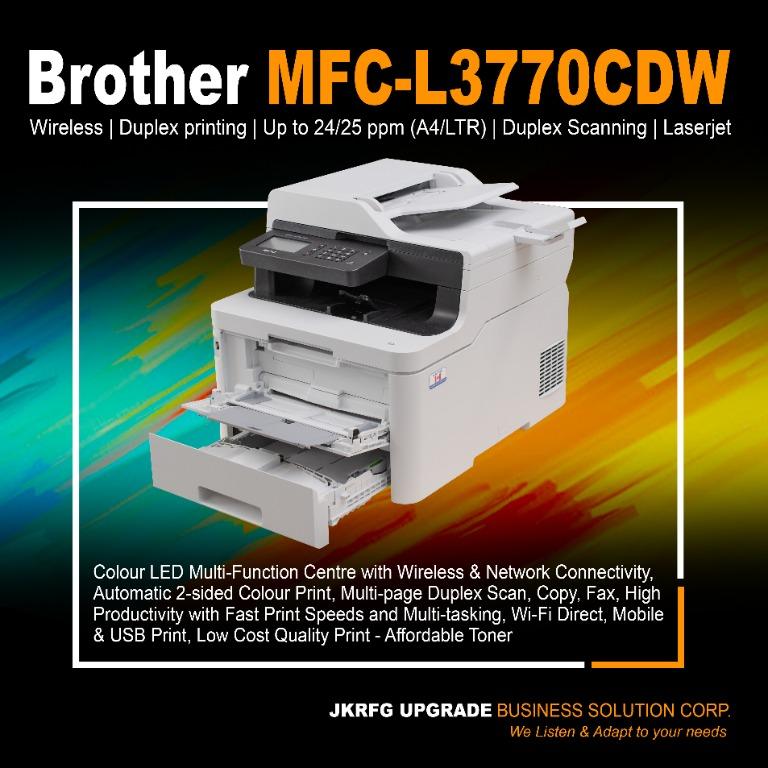 Brother MFCL3770CDW Laser Colour LED MultiFunction Printer with