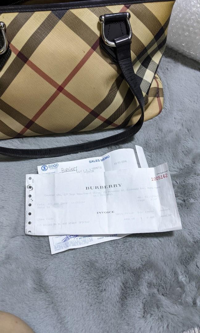 Sales memo sale burberry