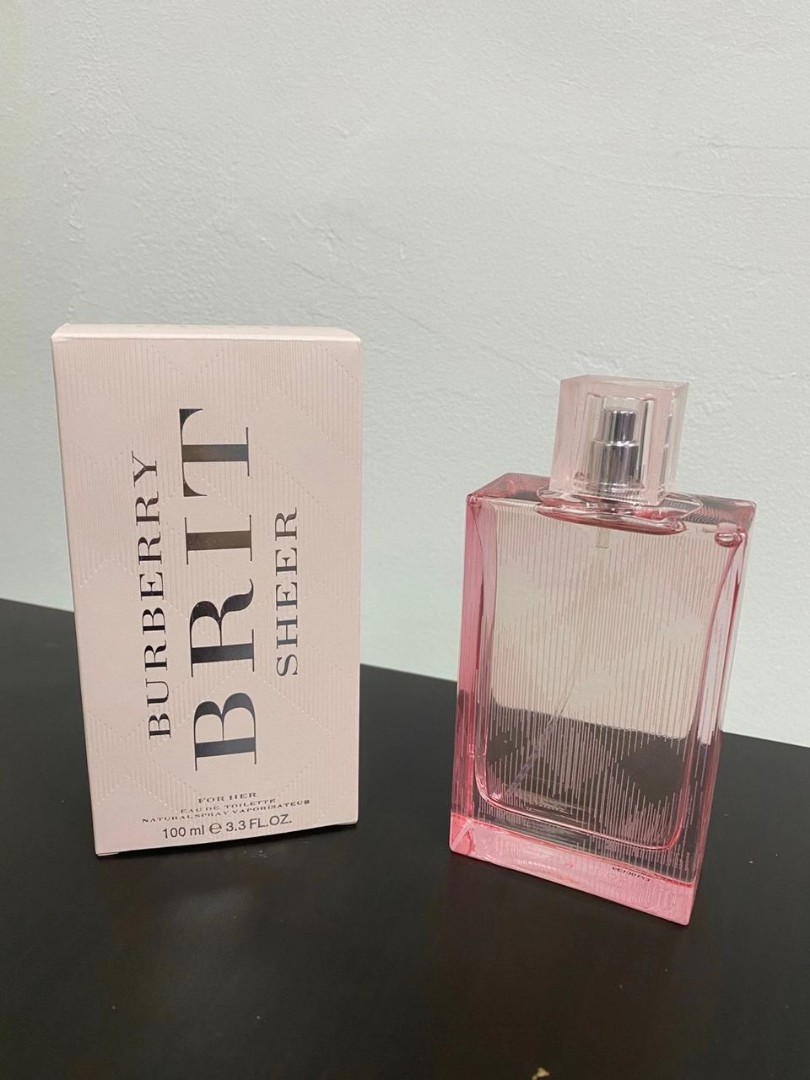 BURBERRY BRIT SHEER FOR HER EDT 100ML Beauty Personal Care