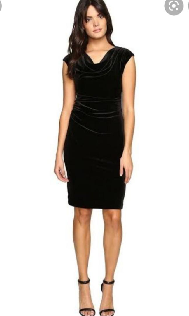 CALVIN KLEIN COWL NECK BLACK OFFICE DRESS Women s Fashion Dresses Sets Dresses on Carousell