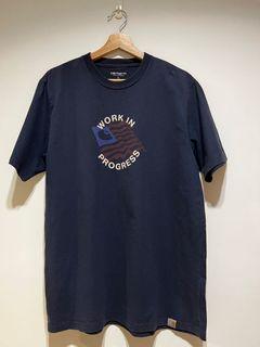 歐線 Carhartt WIP US C T-Shirt 高磅數 旗幟 短T 美國棉 美國國旗 T shirt 短袖 藍色