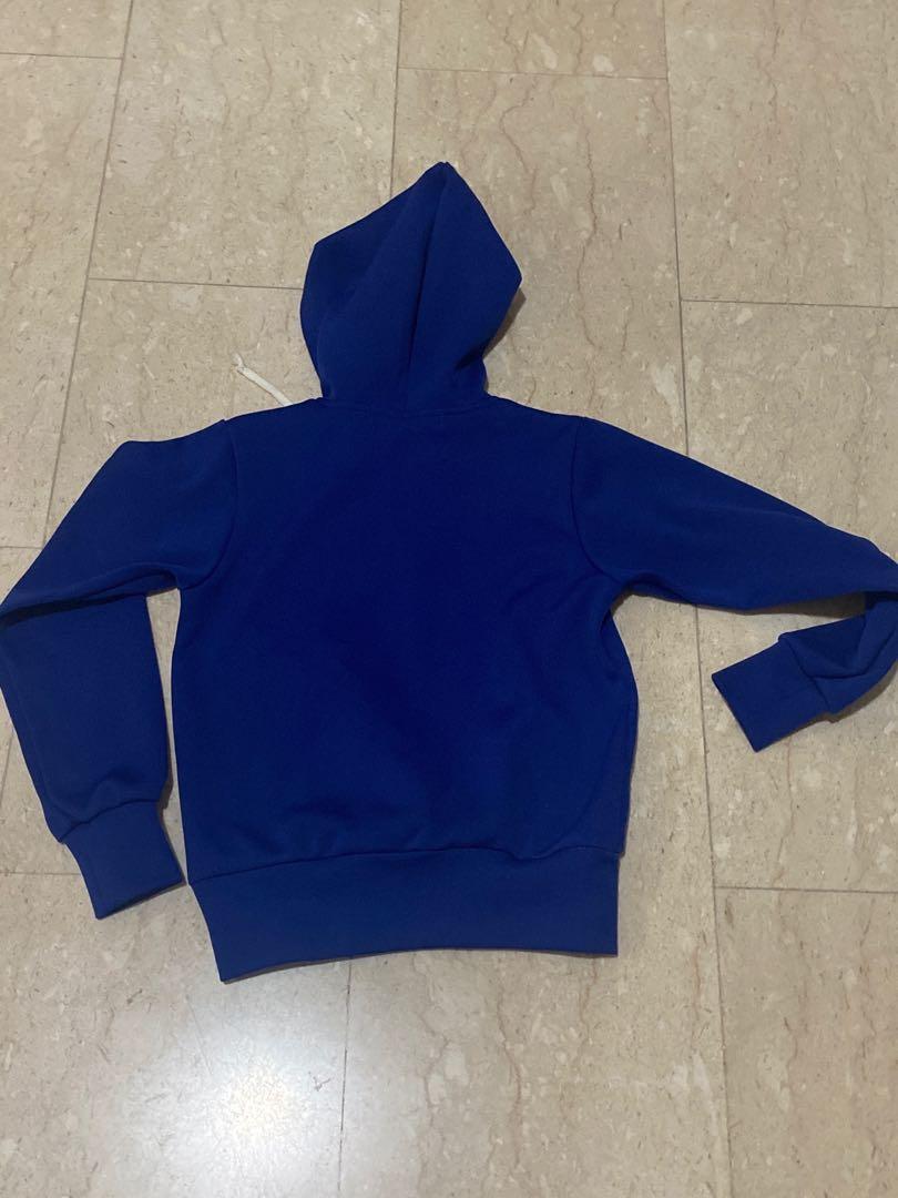 Cdg shop blue hoodie