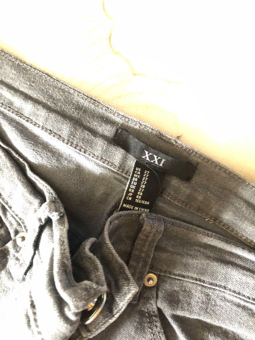 Celana Jeans Abu Forever21, Fesyen 