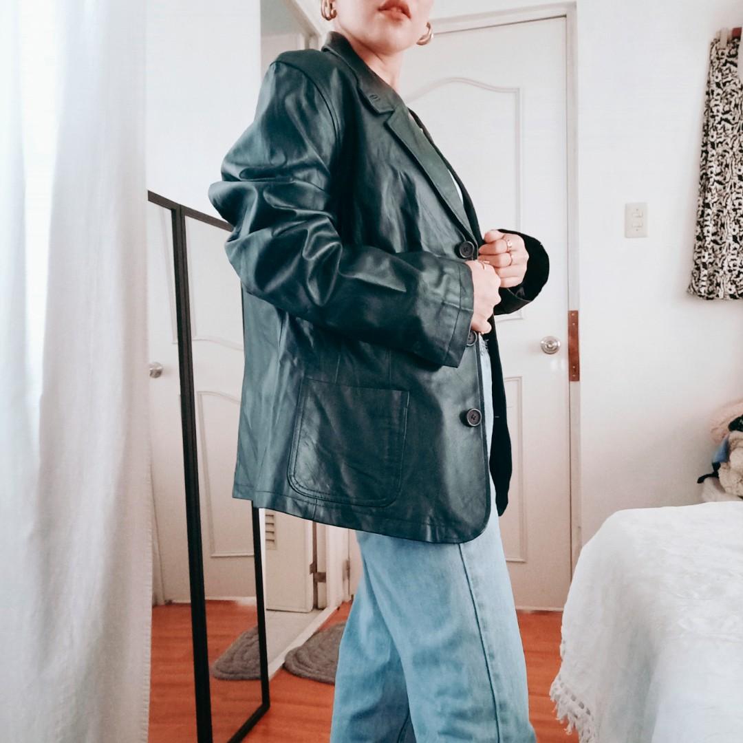 Chadwicks leather blazer discount