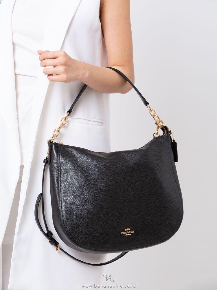 Coach pebble sales leather elle hobo