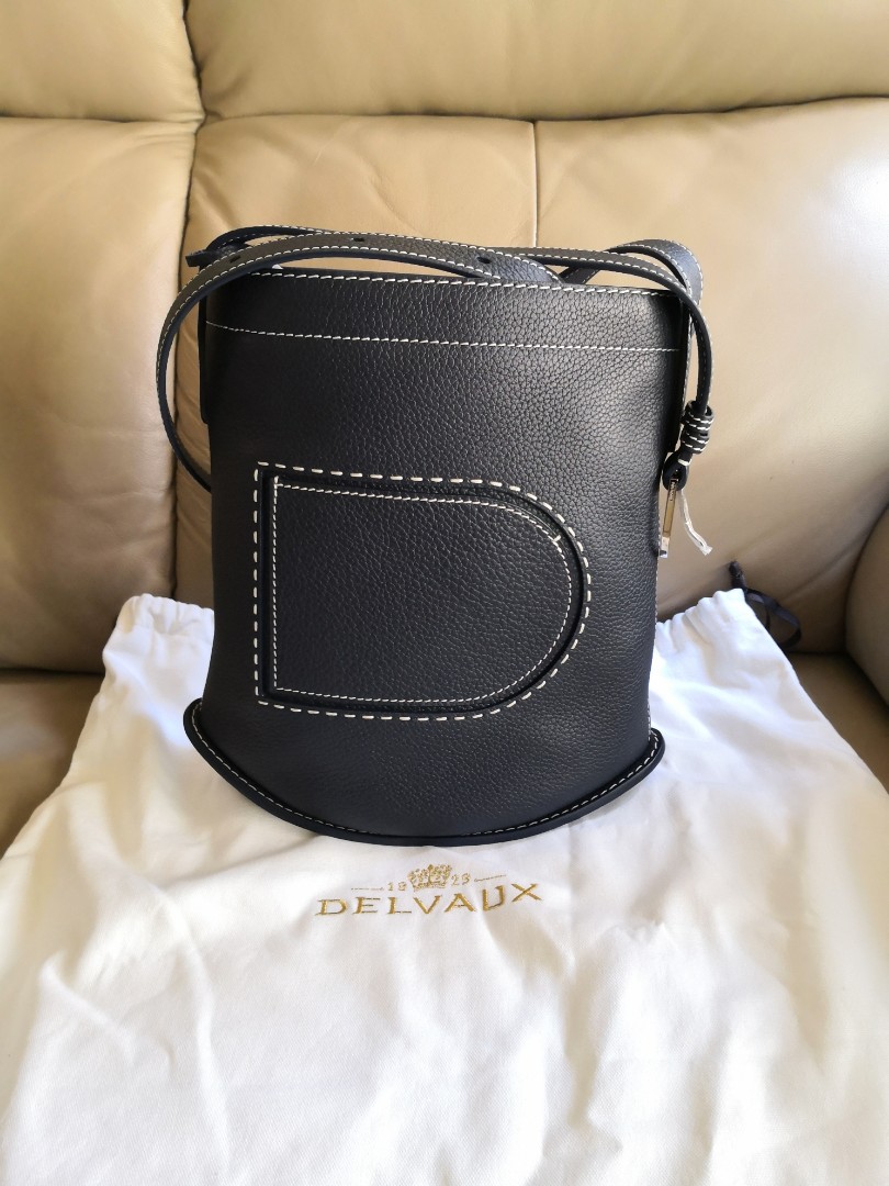 Delvaux Pin Daily - Navy, 名牌, 手袋及銀包- Carousell