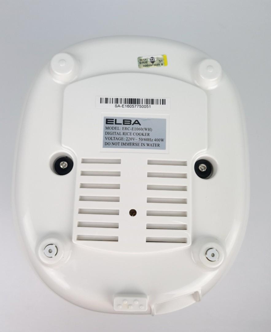 Elba Digital Rice Cooker ERCE1060(WH), Kitchen & Appliances on Carousell