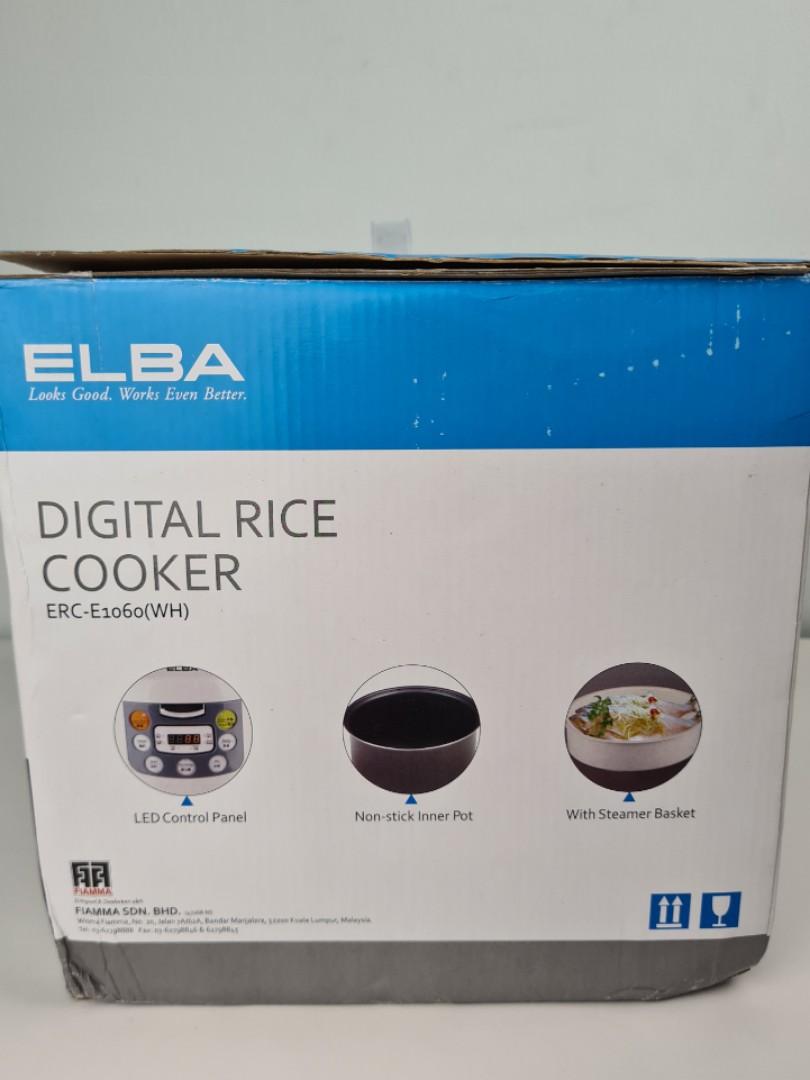 Elba Digital Rice Cooker ERCE1060(WH), Kitchen & Appliances on Carousell