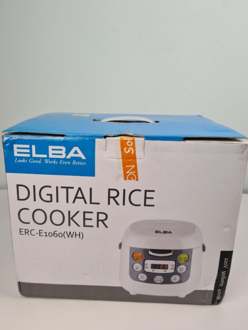 Elba Digital Rice Cooker ERCE1060(WH), Kitchen & Appliances on Carousell