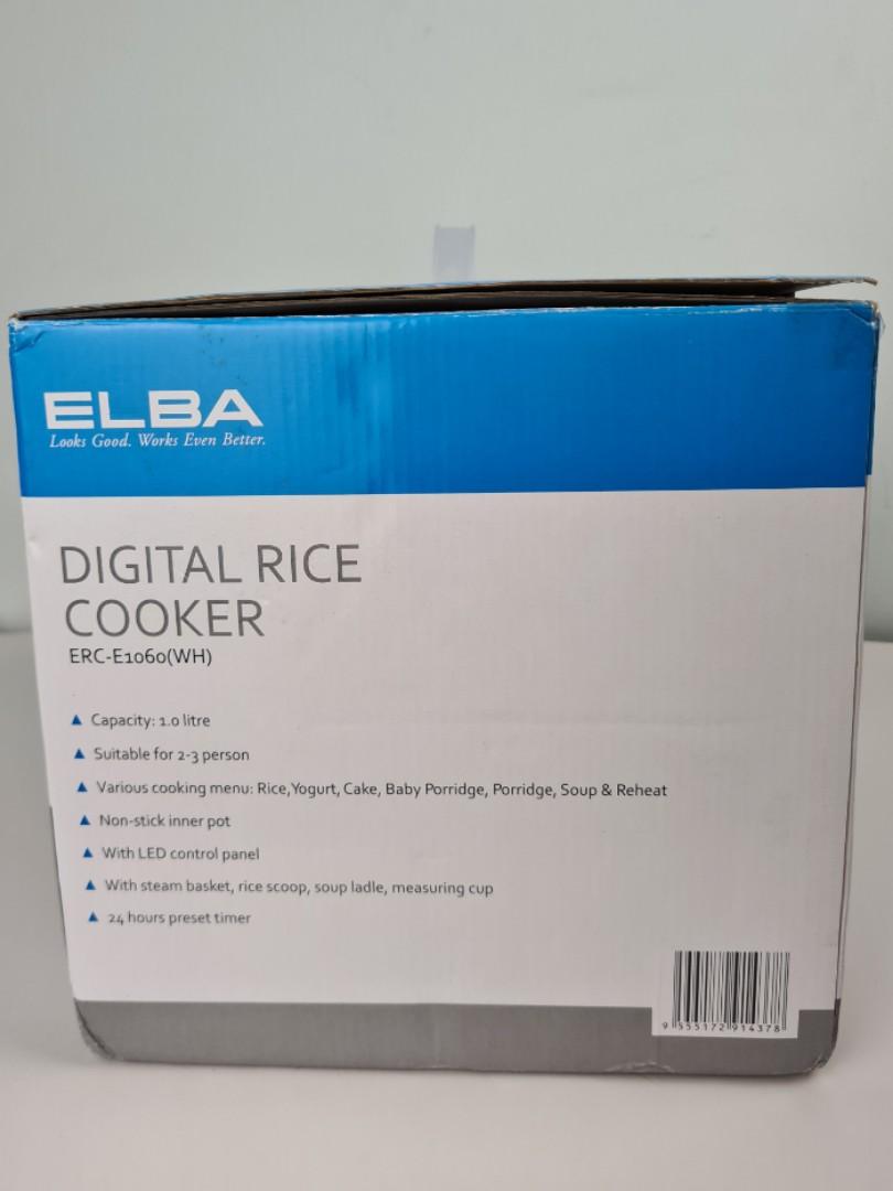 Elba Digital Rice Cooker ERCE1060(WH), Kitchen & Appliances on Carousell