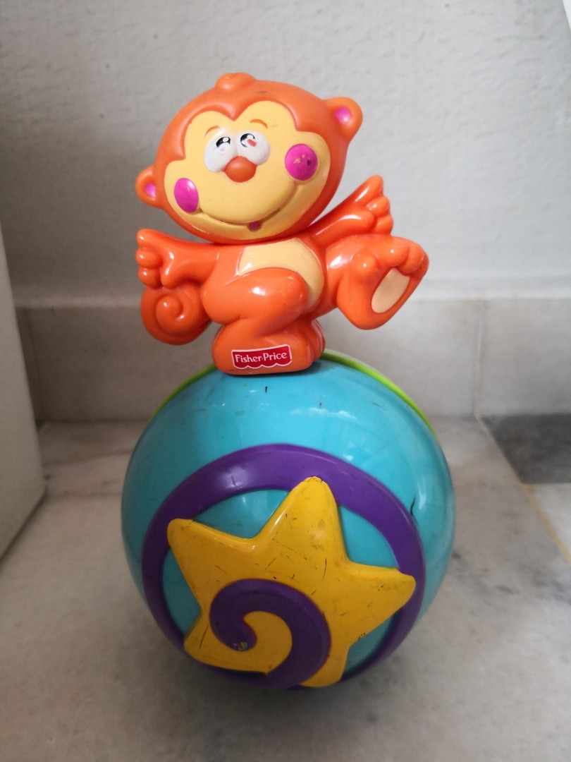Fisher price rolling 2024 monkey