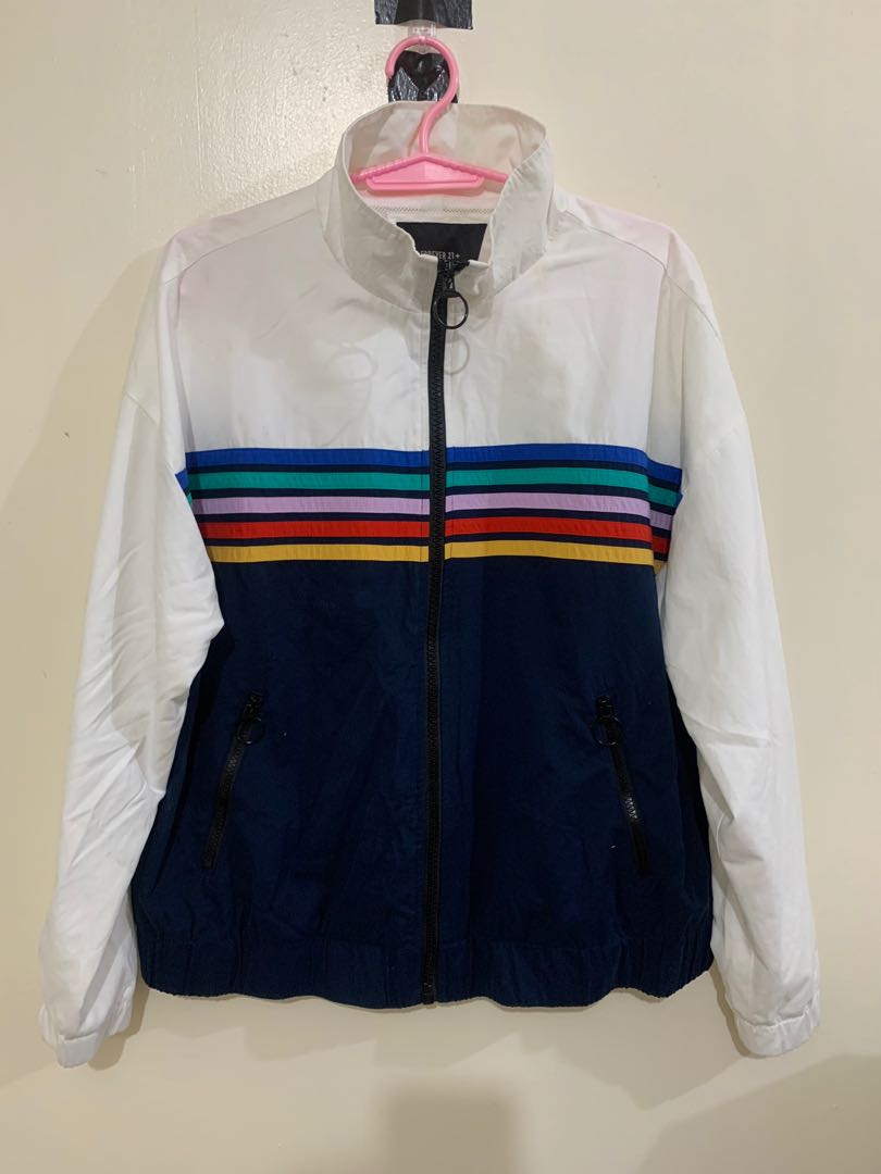 Forever 21 rainbow jacket deals