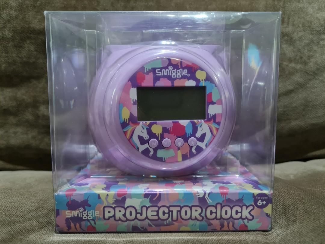 Genuine Brand New Smiggle Unicorn Projector Clock, Babies & Kids
