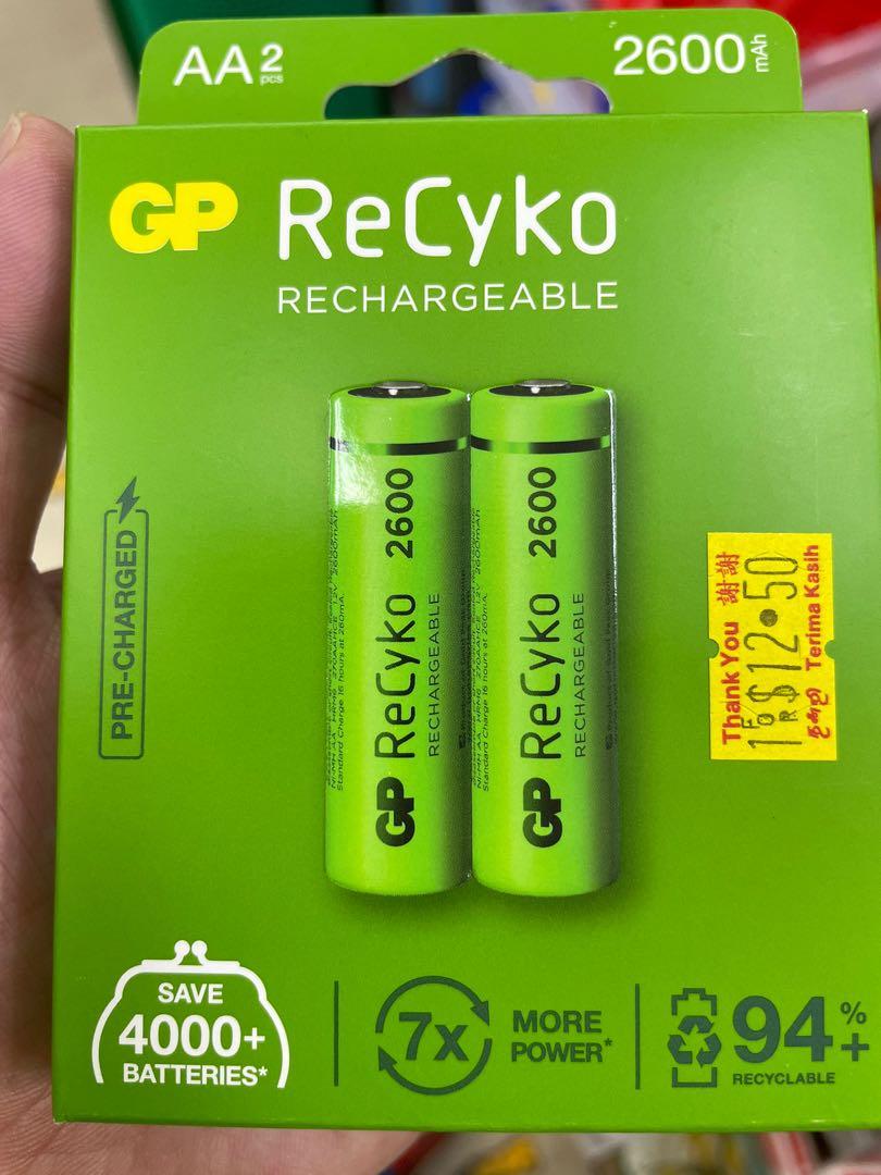 GP rechargeable AA battery and charger, Mobile Phones & Gadgets, Mobile