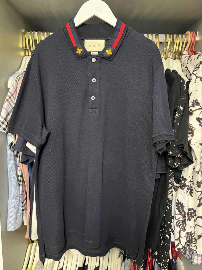 Gucci bee polo black hotsell