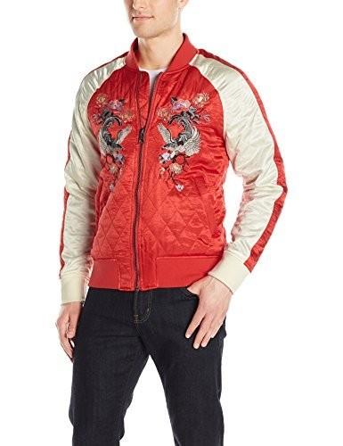 Guess men s Irvine satin bomber rococo jacket