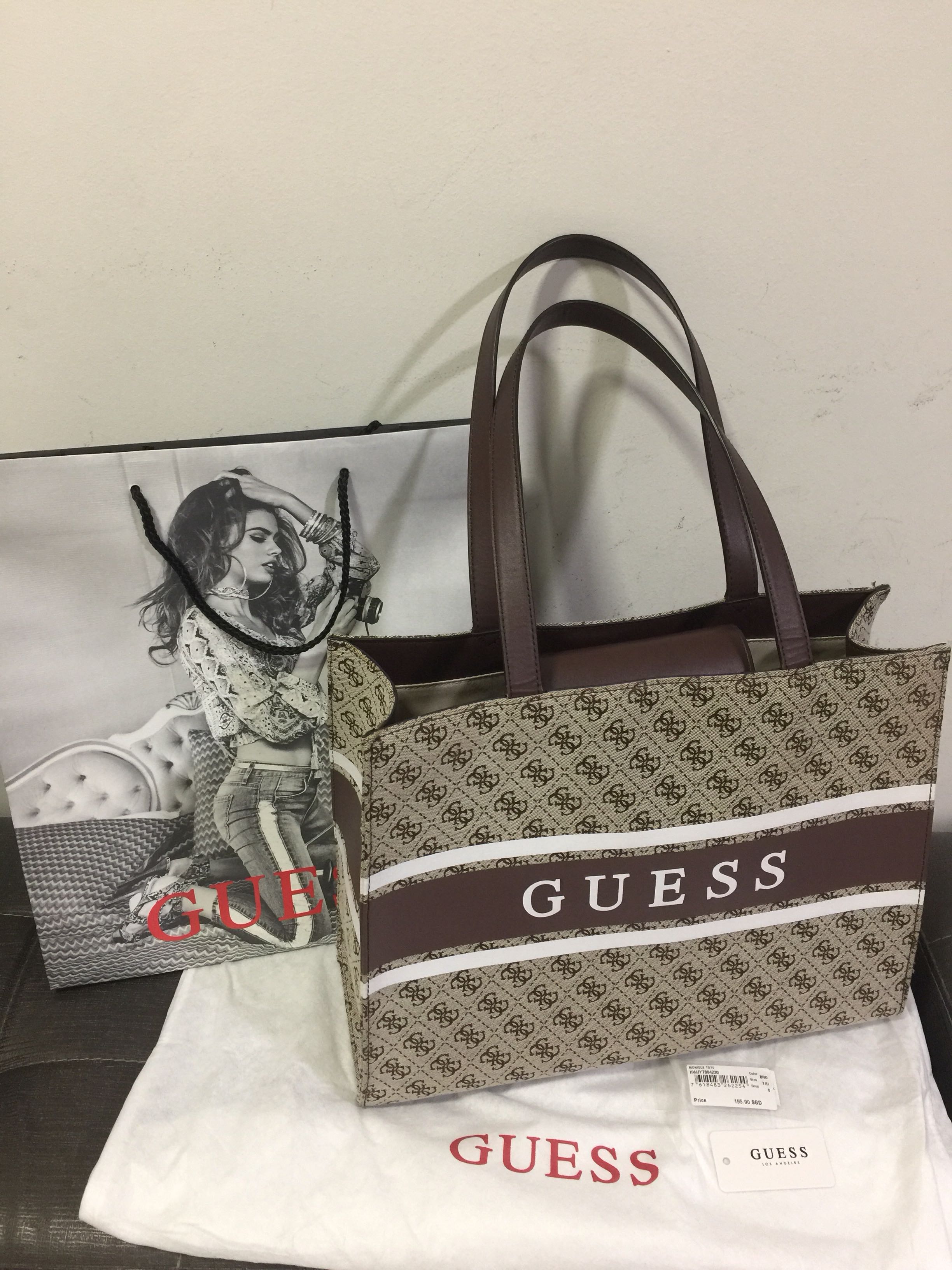 Guess tote bag, Women's Fashion, Bags & Wallets, Tote Bags on Carousell