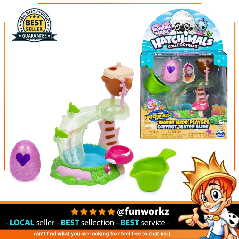 Hatchimals CollEGGtibles, Water Slide Playset with Exclusive Mermal