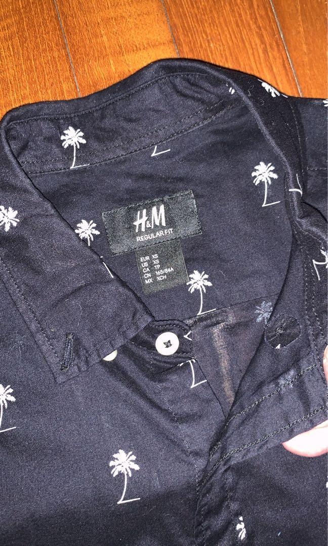 H and m sales palm tree shirt