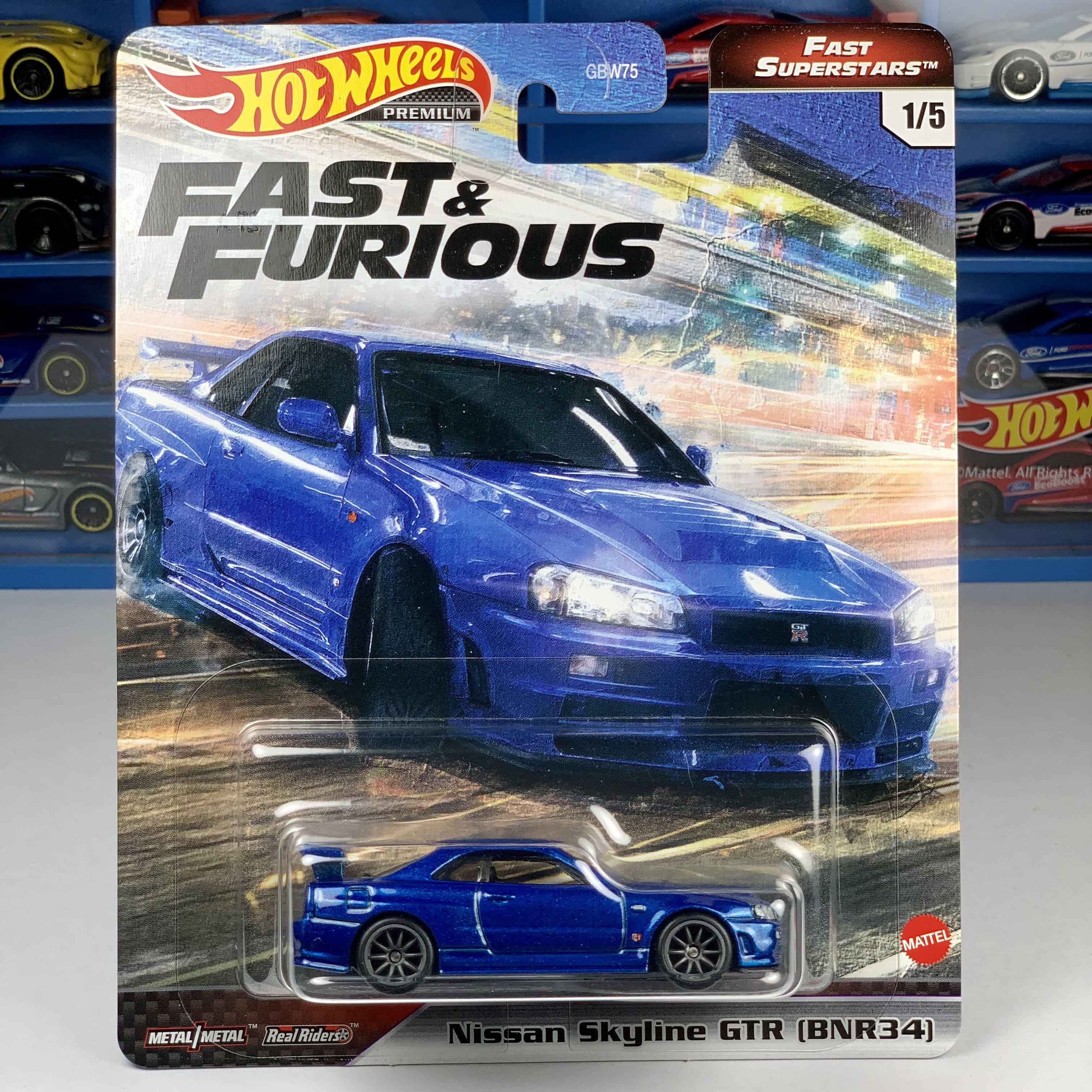 Hot Wheels Nissan Skyline GTR [BNR34] - Fast & Furious Fast Superstars,  Hobbies & Toys, Toys & Games on Carousell