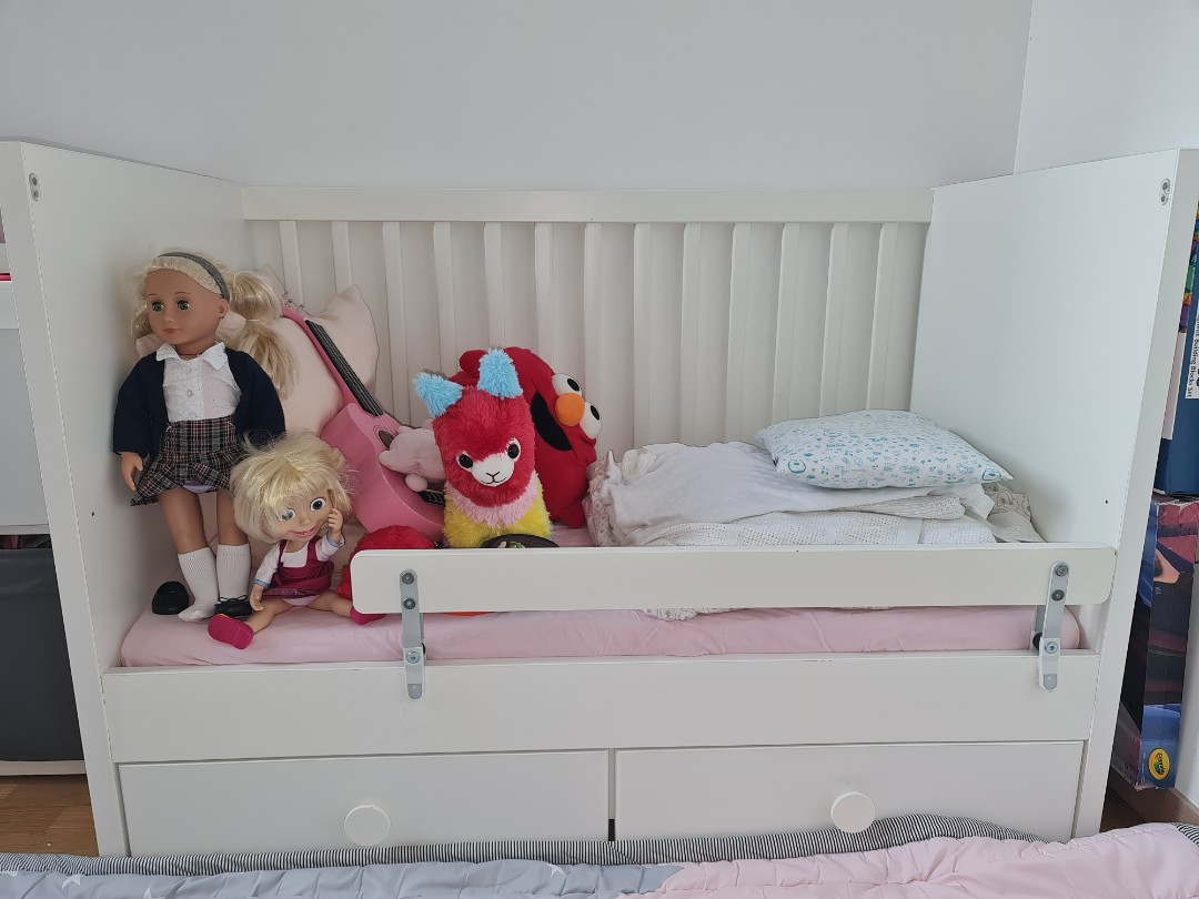Ikea cot with Drawers, Babies & Kids, Baby Nursery & Kids Furniture