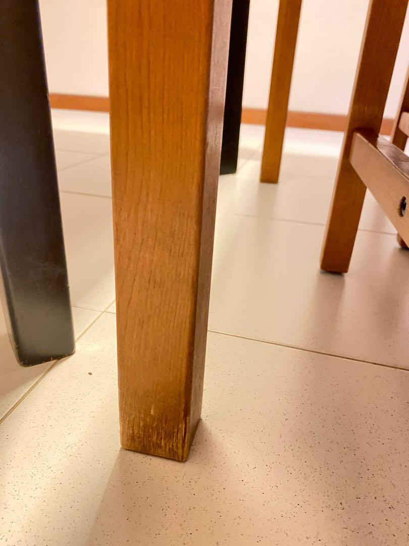 IKEA dining table set (4 chairs), Furniture & Home Living, Furniture