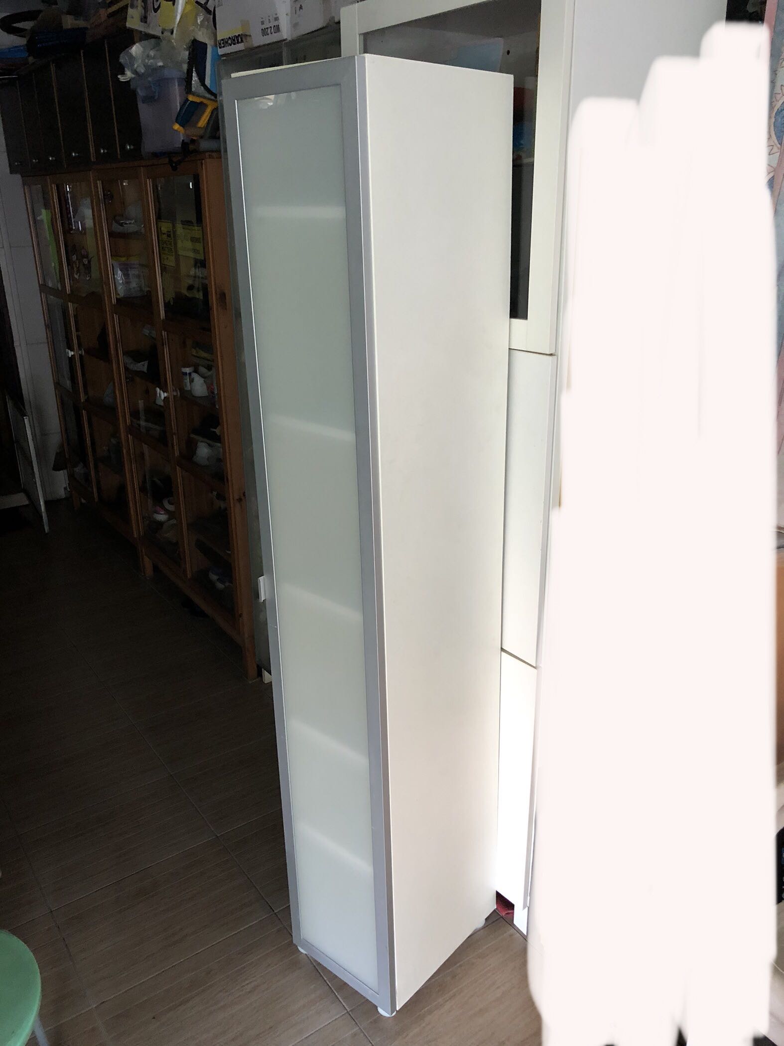 Ikea tall storage wheels/castors/metal stand, Furniture & Home