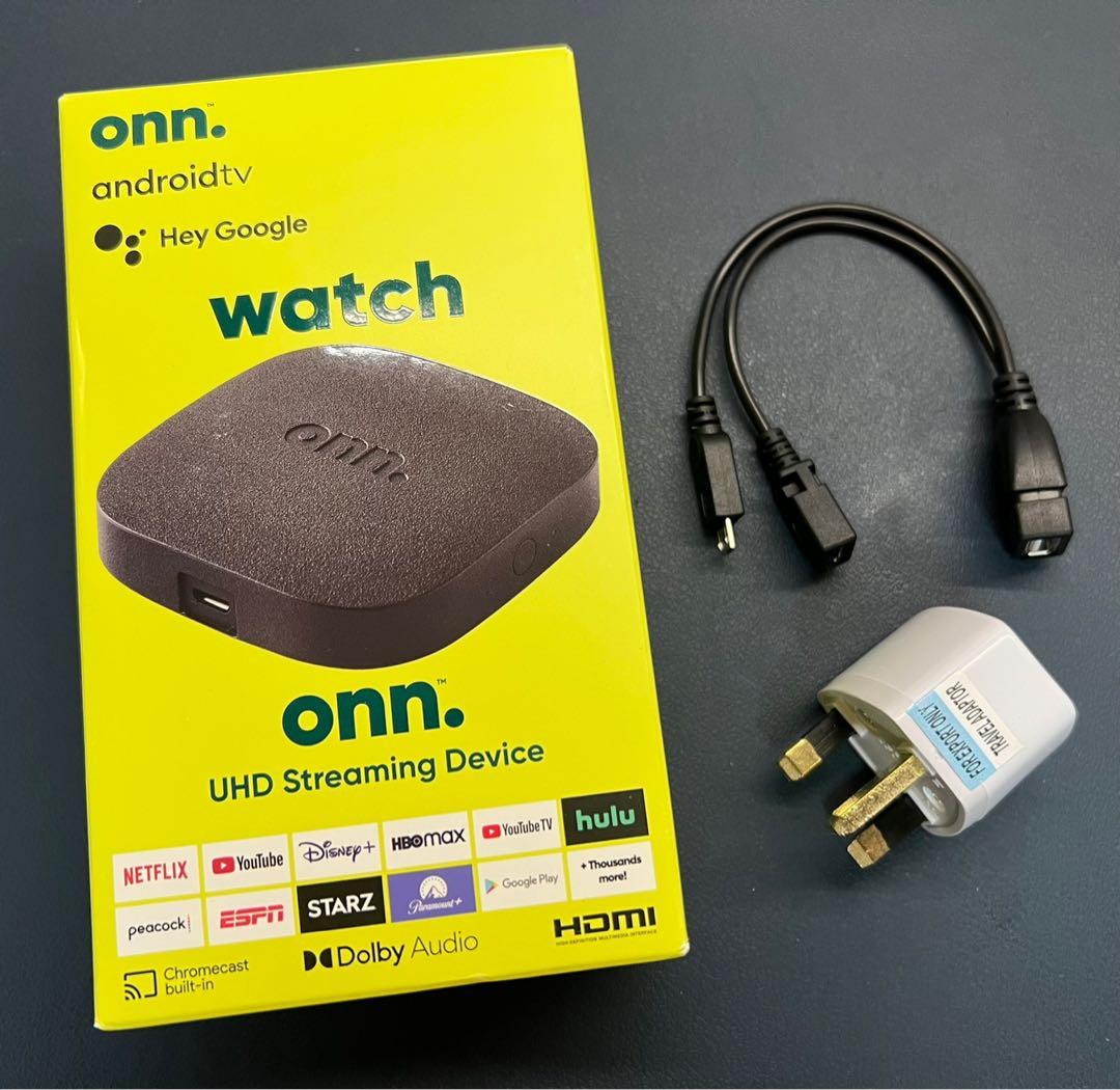 Walmart Onn UHD 4K Streaming Device Android TV Box HDMI Chromecast ...