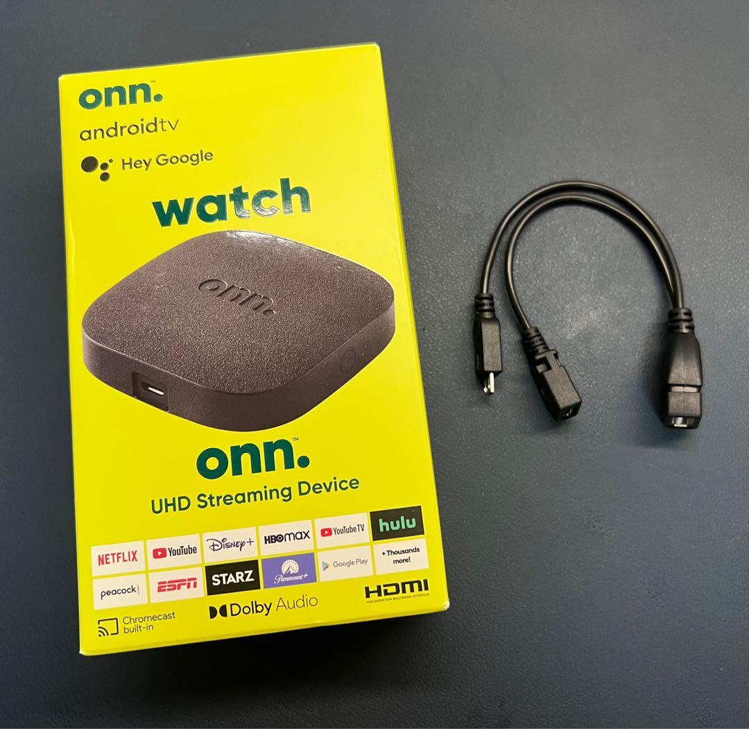 Walmart Onn UHD 4K Streaming Device Android TV Box HDMI Chromecast ...
