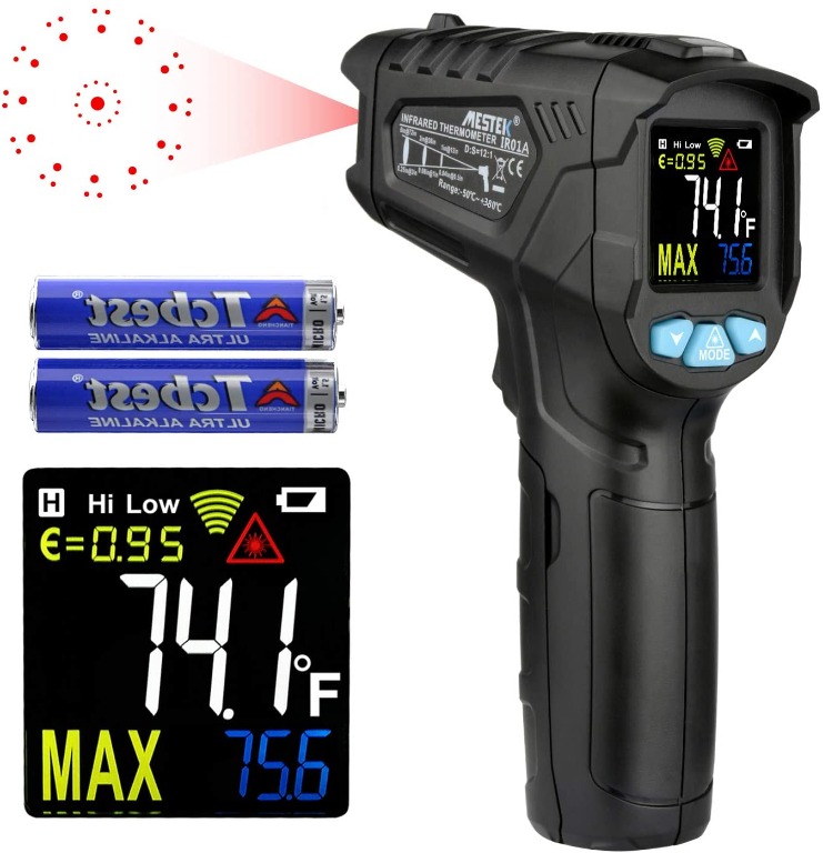 Infrared Thermometer Temperature Gun MESTEK NonContact Laser Digital