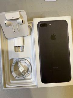 Iphone 7PLUS NO PHONE JUST BOX and Original charger and earphones