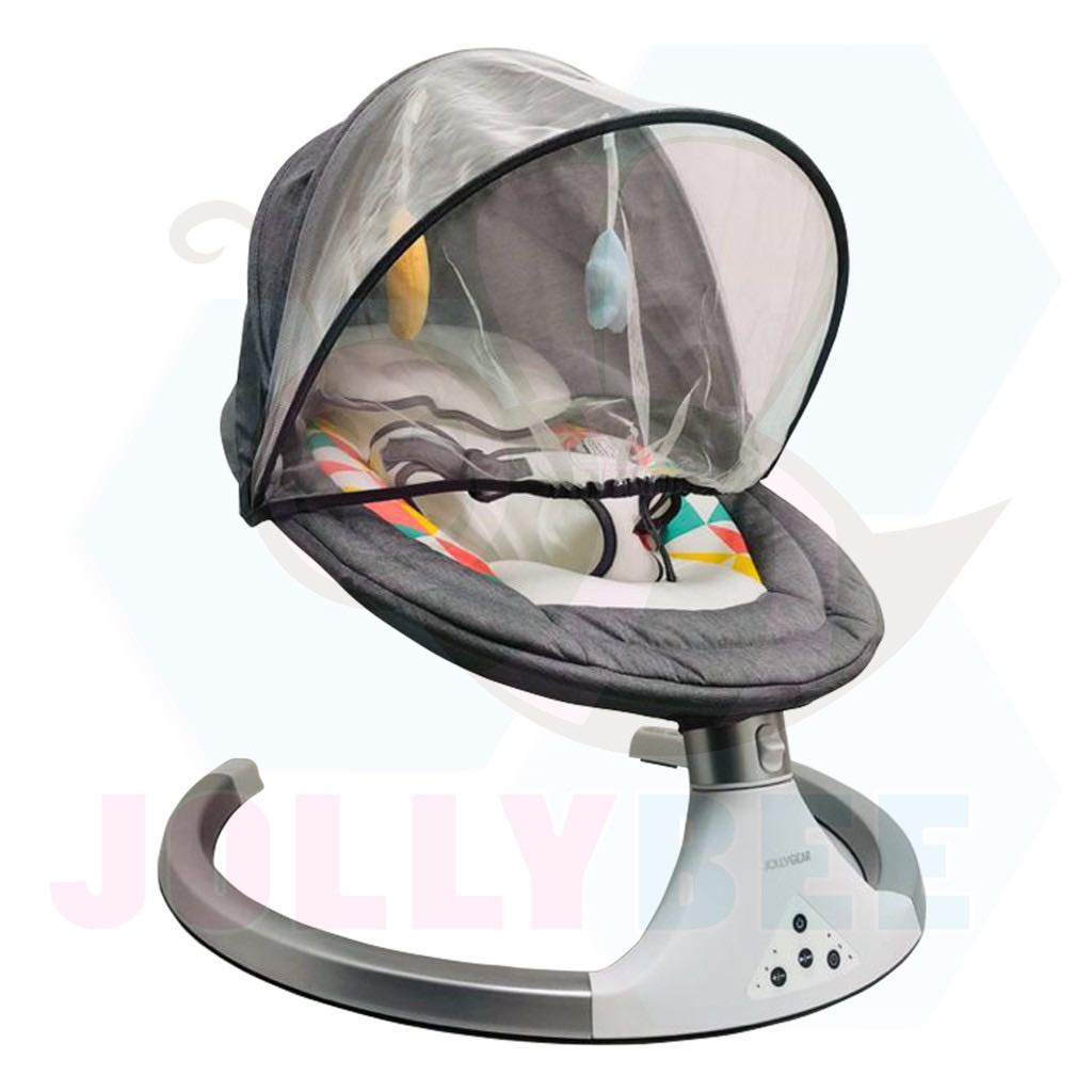 Baby bouncer with mosquito net deals