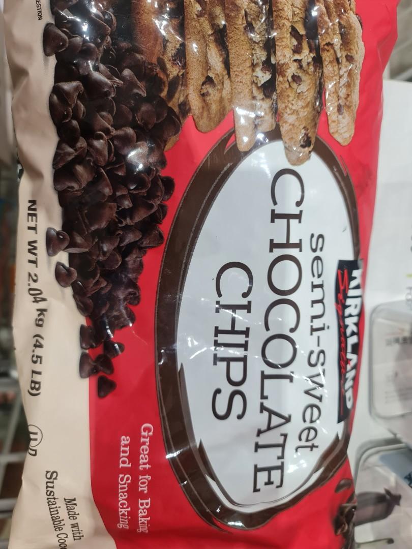Kirkland Signature Semi Sweet Chocolate Chips 2.04kg (4.5 lbs), Food