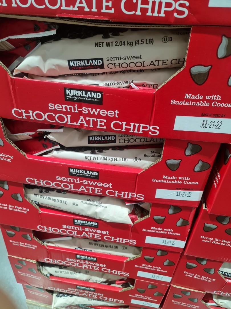 Kirkland Signature Semi Sweet Chocolate Chips 2.04kg (4.5 lbs), Food