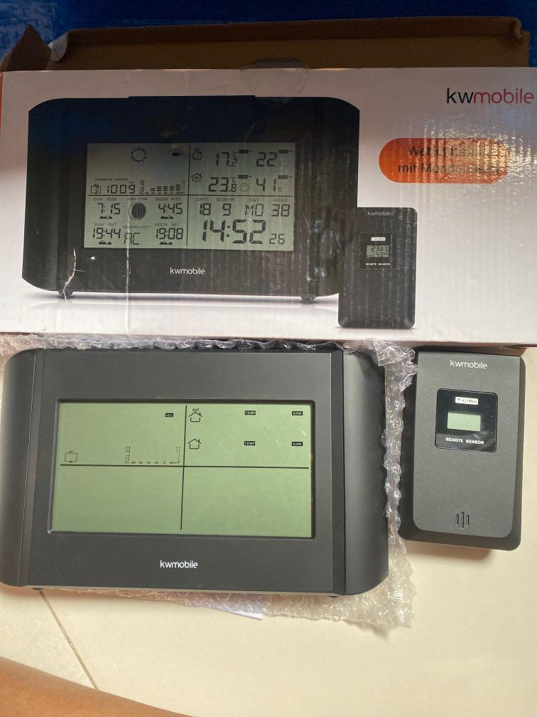kwmobile Weather Station Alarm Clock, TV & Home Appliances, Other Home Appliances on Carousell