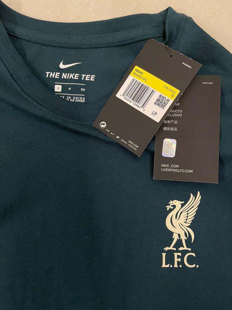 lfc nike mens teal travel tee