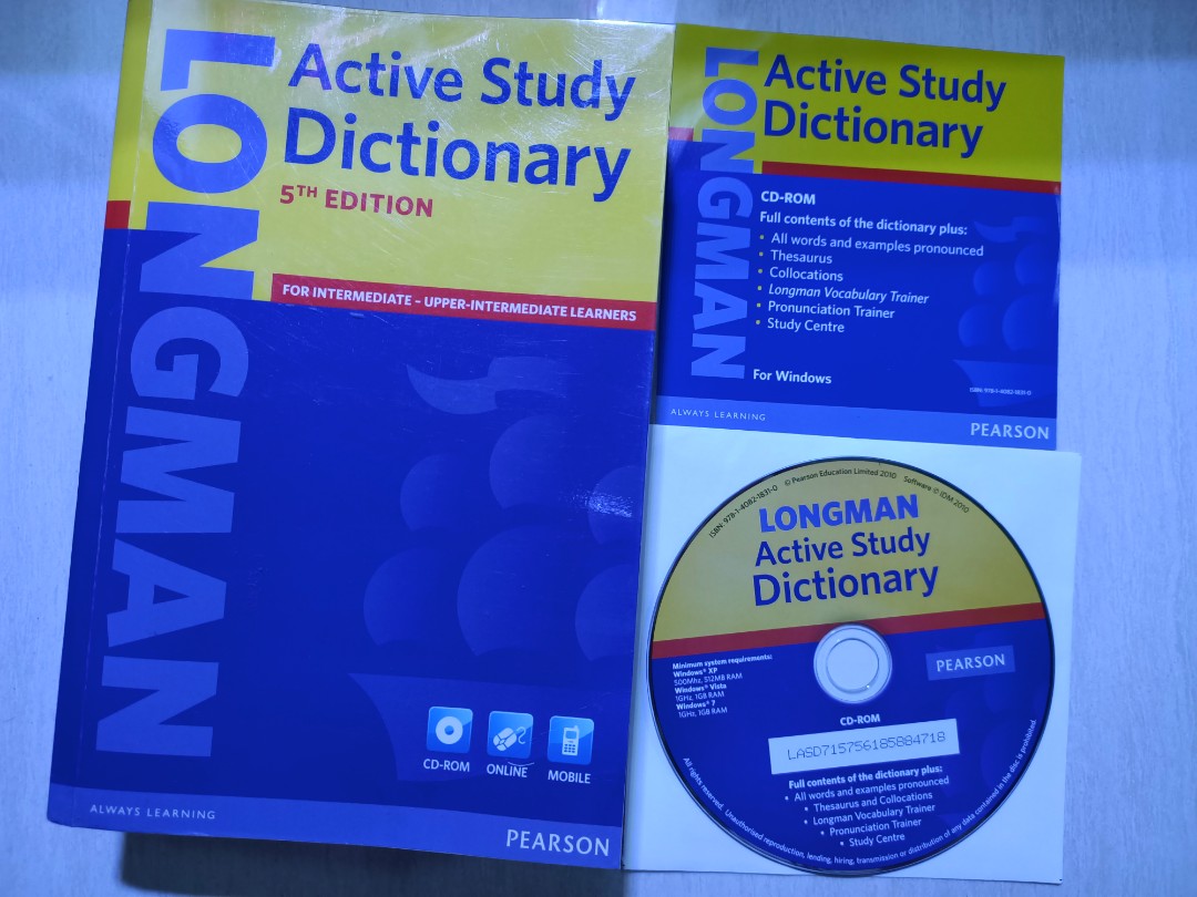 Longman active study dictionary hobbies toys books magazines