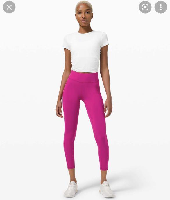 Lululemon Invigorate 7/8 25” ripened raspberry leggings size 6