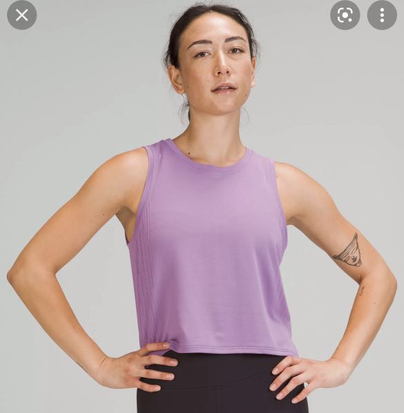 Lululemon train to be tank wisteria purple size 8, Women's Fashion, Tops,  Other Tops on Carousell