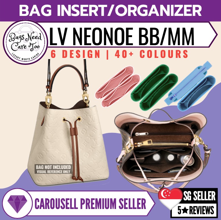 For Noe Series Noe BB PetitNM Insert Bag Organizer Handbag Organizer Inner  Purse Bags - Premium Felt (Handmade/20 Colors)