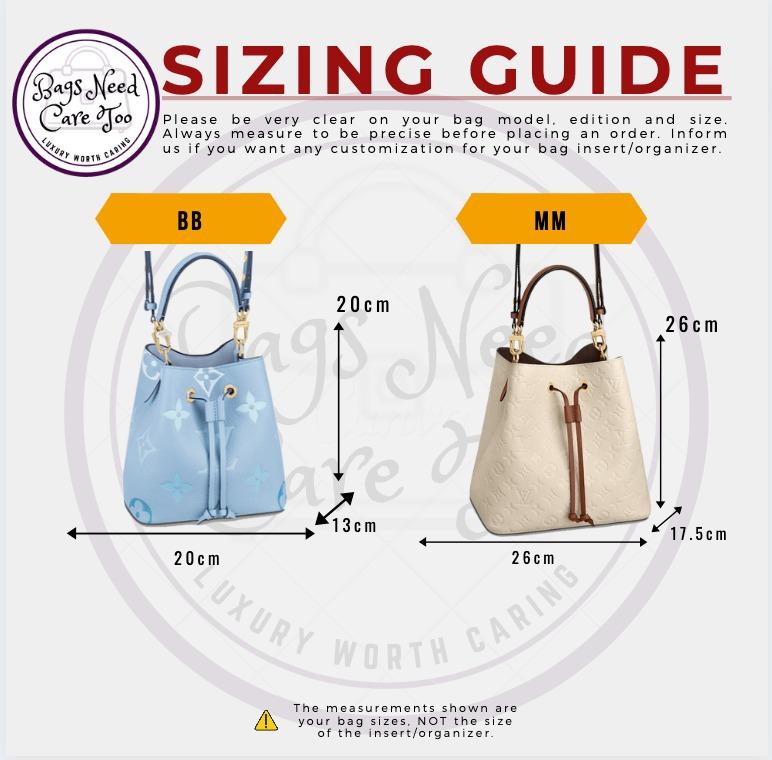  Bag Organizer for LV Noe BB - Premium Felt (Handmade/20 Colors)  : Handmade Products