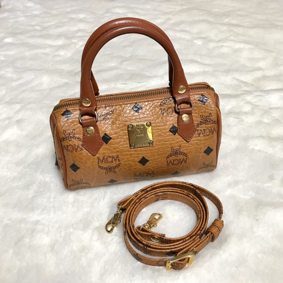 Mcm nano cognac, Luxury, Bags & Wallets on Carousell