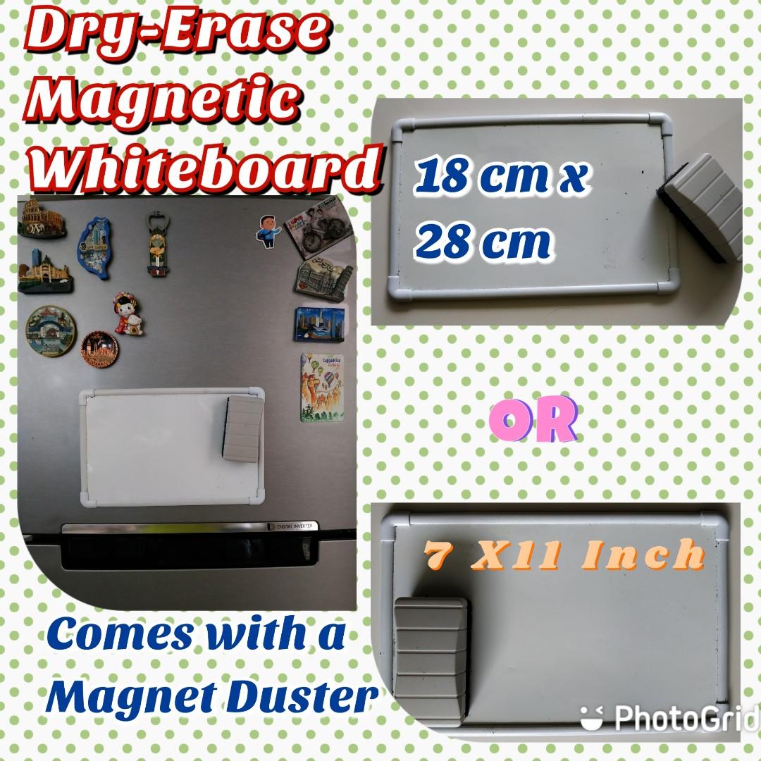90cm x 60cm Magnets Magnetic White Board Free Duster Stationery Brand New 