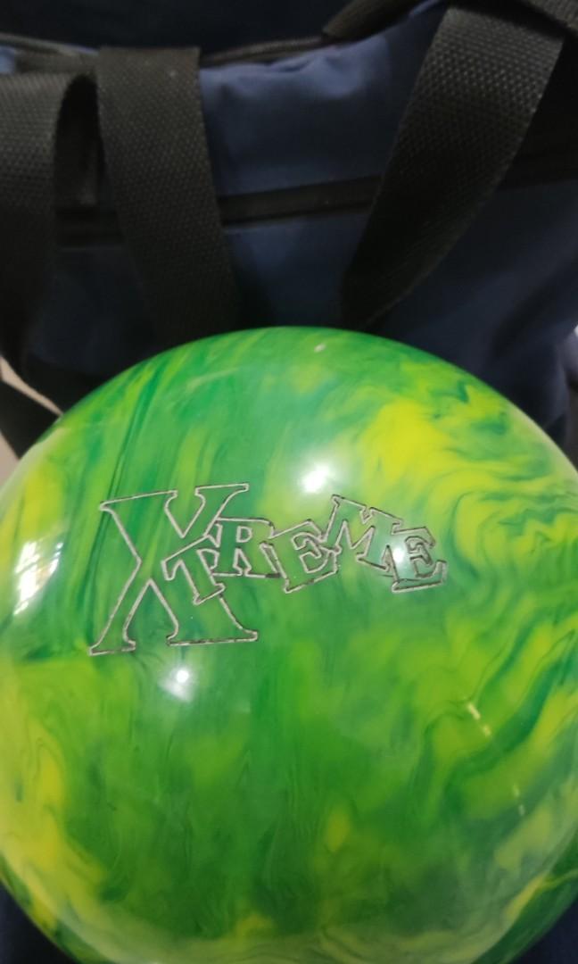 Mint condition AMF lime Green Bowling ball, Sports Equipment, Sports